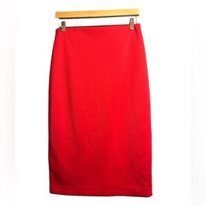 NEW YORK & COMPANY Red Lined Pencil Skirt